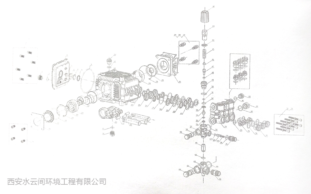 高壓柱塞泵零件結(jié)構(gòu)分解圖