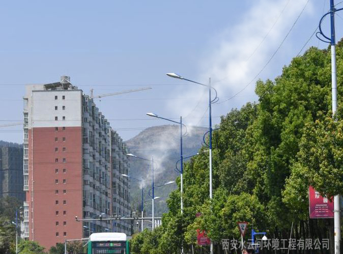 路燈噴霧降塵減霾